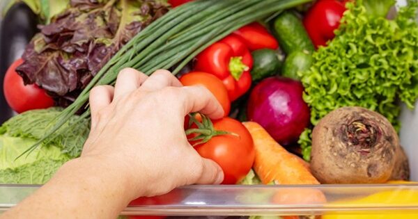 rangement fruits et légumes bac à légumes frigo