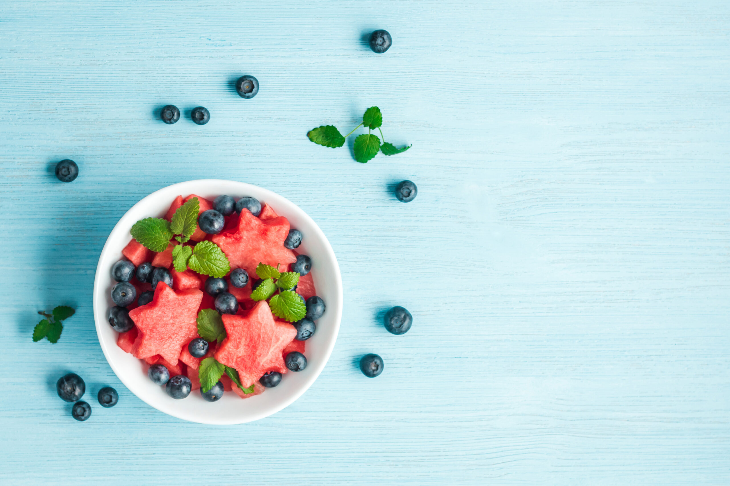 salade de fruits et pastèques