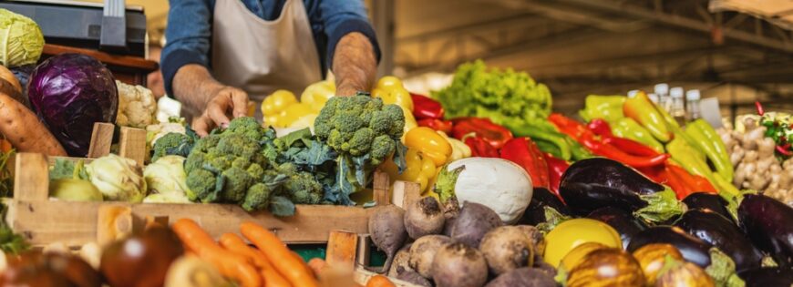 un étalage de légumes oubliés