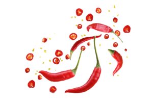 des lamelles de piment