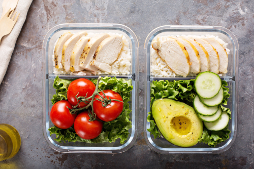 découvrez le batch cooking deux box en verre hermétiques pour la semaine