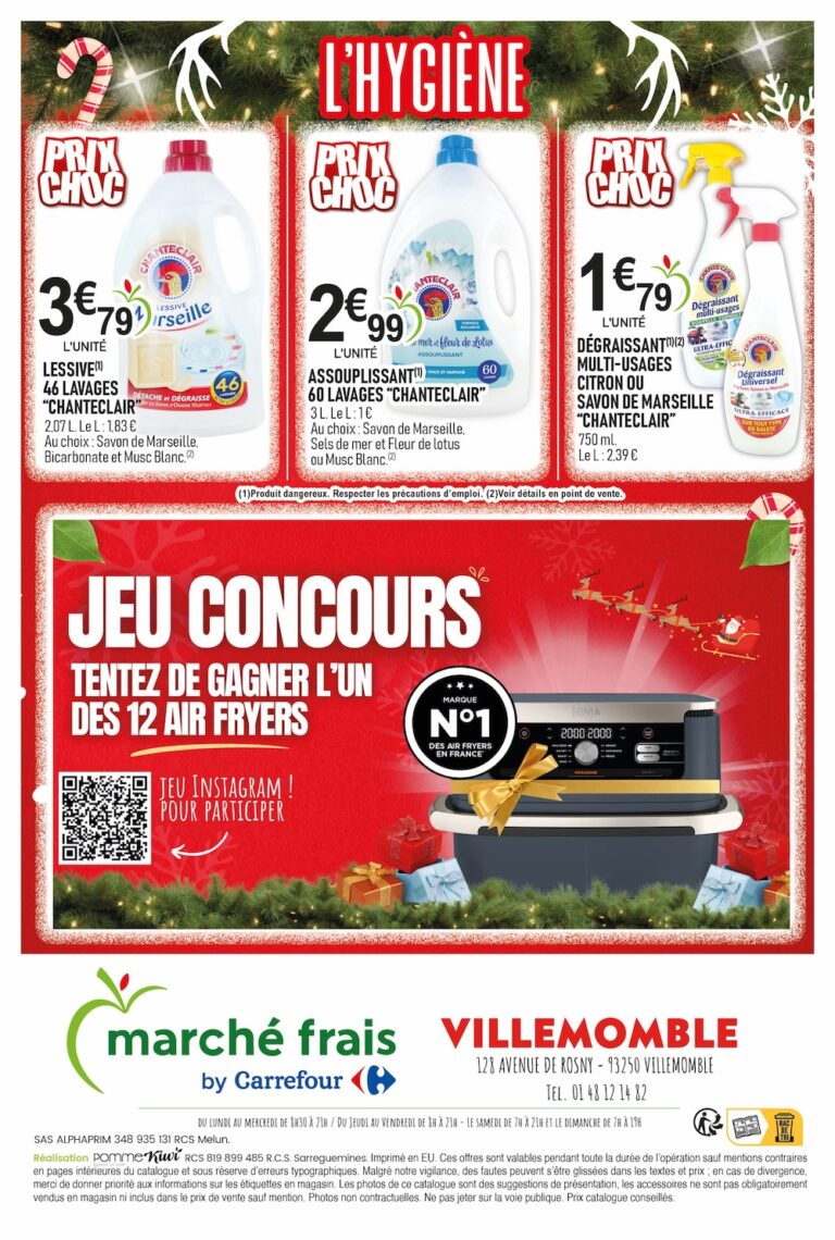 courses de noel pas cher