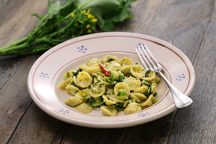 orecchiette con cime di rapa