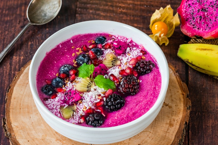 smoothie au fruit du dragon