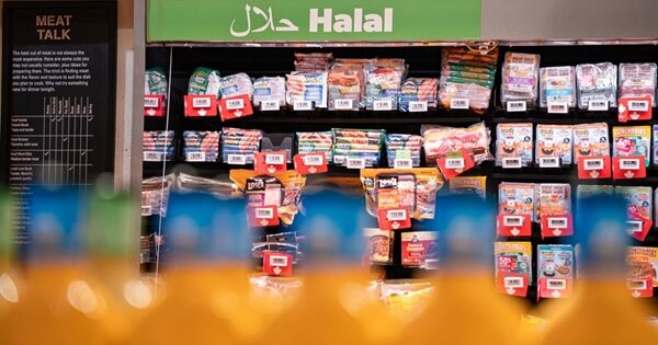 rayon halal supermarché