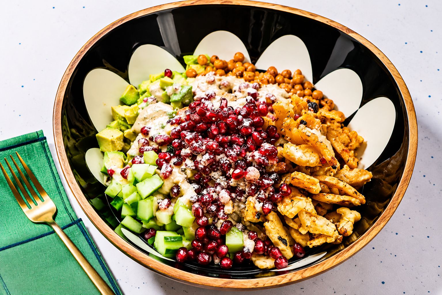 Salade de halloumi grillé au miel
