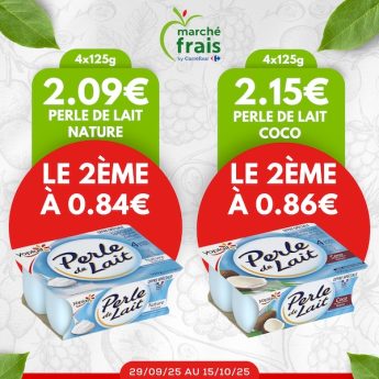 promo yaourt perle de lait