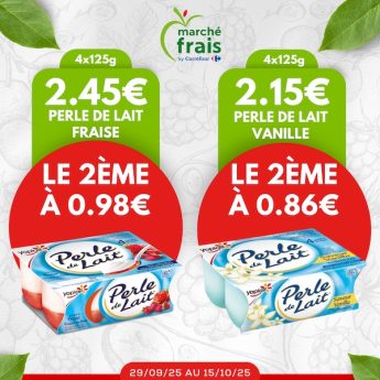 promo yaourt perle de lait