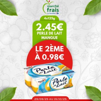 Marché frais promo perle de lait mangue