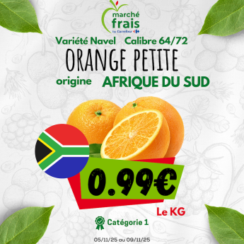 promo sur les petites oranges